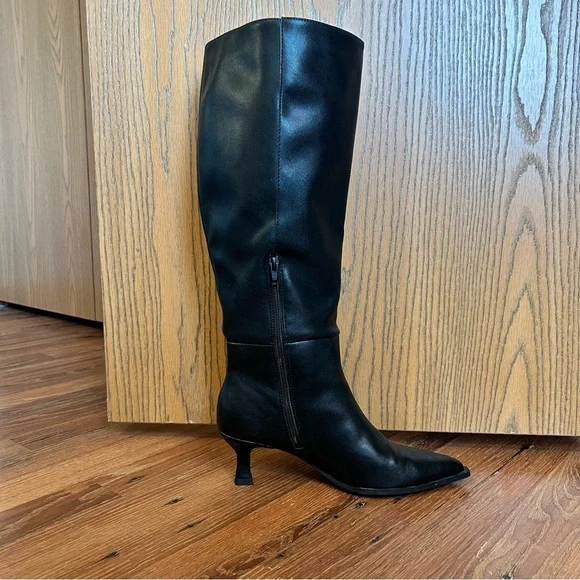 Steve Madden NYC Knee-High Women's Wide-Calf Heeled Boots - Picture 3 of 6